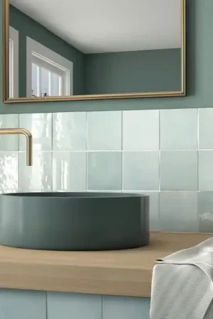 Carrelage effet zellige 13,2x13,2cm MALEM AQUA Réduction